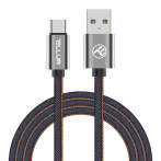 Tellur USB-C-kabel - 1m (USB-A/USB-C) denim
