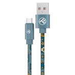 Tellur Graffiti USB-C-kabel - 1m (USB-A/USB-C) Blå