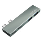 Logilink 100W PD Dual USB-C Dock (USB-A/USB-C)