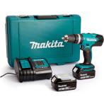 Makita DDF453RFE trådløs drill/skrutrekker m/batteri + lader (18V)