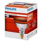 Philips PAR38 IR infrarød pære E27 (150W) Rød
