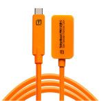 Tether Tools TetherBoost Pro USB-C forlengelseskabel - 5m (USB-C hann/kvinne) oransje