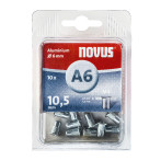 Novus M 4 X 10,5 ALU Blindnaglemutter (Ø4x10,5mm) 10pk
