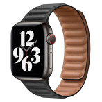 Lippa magnetisk lærreim for Apple Watch (38/40/41) Svart