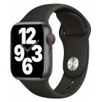 Lippa Silikonstropp for Apple Watch (38/40/41) Svart