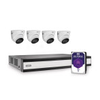 Abus TVVR33842D Hybrid videoopptaker 8-kanals - komplett sett (4xkameraer/1xharddisk)