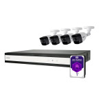 Abus TVVR33842T Hybrid videoopptaker 8-kanals - komplett sett (4xkameraer/1xharddisk)