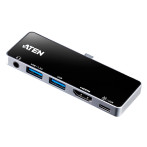 Aten UH3238 USB-C-dokkingstasjon (USB-C/Thunderbolt/HDMI)