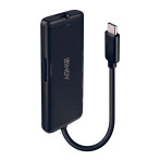 Lindy 43358 USB-C-dokkingstasjon (HDMI/RJ45/USB-C/kortleser)