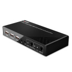 Lindy 32809 KVM-svitsj – lyd/video/USB (2-porter)