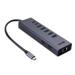 Lindy 43373 DST-Mini Duo USB-C-dokkingstasjon (USB-C/Thunderbolt/HDMI/RJ45)