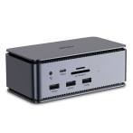 Lindy 43372 DST-Pro USB-C-dokkingstasjon (USB-C/HDMI/DP/RJ45)