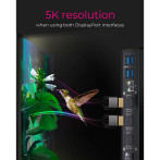 Icy Box IB-DK2256AC dokkingstasjon (USB-C/Thunderbolt 3/Thunderbolt 4/HDMI/DP)