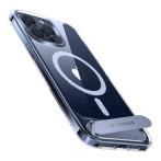Torras Upro Pstand Deksel til iPhone 15 Pro - Gjennomsiktig