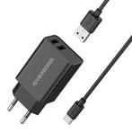 Riversong SafeKub D2 USB-lader 12W + USB-C-kabel (2xUSB-A)