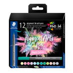 Staedtler Pigment Arts Brush Pen (12 farger) Pastellfarger