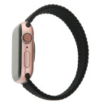 TelForceOne elastisk stropp for Apple Watch - M/145 mm (38/40/41 mm) Svart