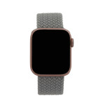 TelForceOne elastisk stropp for Apple Watch - L/165 mm (42/44/45 mm) Lys grå