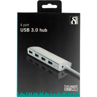 USB 3.1 Hub - 4 porter (sølv)