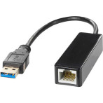 USB 3.0 Gigabit nettkort (Svart) - 1000 Mbit