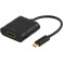 USB-C til HDMI adapter (4K) - Svart