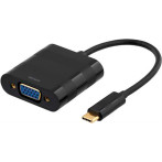 USB-C til VGA Adapter (1080P) - Svart