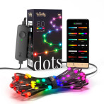 Twinkly Dots Smart LED RGB WiFi Bluetooth Lyslist 3m (60 RGB) Svart