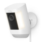 Amazon Ring Spotlight Cam Pro Plug-In utendørs overvåkingskamera (1920x1080) Hvit