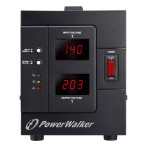 PowerWalker Bluewalker AVR spenningsregulator 1500VA 1200W (2x uttak)