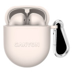 Canyon TWS-6 Bluetooth In-Ear Gaming ørepropper (4,5 timer) Beige