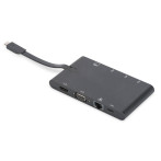 Digitus USB-C dokkingstasjon (HDMI/VGA/USB-A/USB-C/RJ45/kortleser)