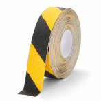 Slitesterk Grip+ sklisikker tape - 15 m (50 mm) svart/gul