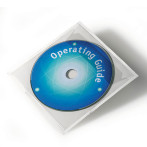 Slitesterk Pocketfix CD/DVD-lomme (selvklebende) 10pk