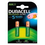 Duracell Ultra Micro oppladbare batterier AAA (900mAh) 2pk