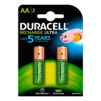 Duracell Ultra Mignon oppladbare batterier AA (2500mAh) 2pk