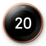 Google Nest Learning V3 Premium Thermostat (WiFi) kobber