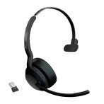 Jabra Evolve2 55 MS Trådløst On-Ear Mono-hodesett (USB-A/Bluetooth)