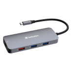 Verbatim 9-i-1 USB-C Pro Multiport Hub (HDMI/RJ45/USB-A/USB-C)