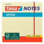 Tesa Office Post-it-lapper (75x75 mm) Gul