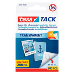Tesa Tack Double Adhesive Adhesive Pads (Transparent) 200pk