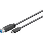 USB-C Kabel (USB-C/USB-B 3.0) - 1m