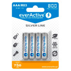 EverActive Silver Line oppladbare AAA-batterier (800mAh) 4pk