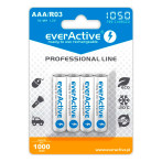EverActive Professional Line oppladbare AAA-batterier (1050mAh) 4pk
