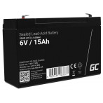 Green Cell AGM40 SLA VRLA-batteri for lekebiler (6V/15Ah)