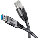 Goobay USB-nettverkskabel - 3 m (USB-A 3.0 til RJ45)
