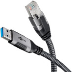 Goobay USB-nettverkskabel - 10m (USB-A 3.0 til RJ45)