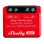 Shelly Plus 1PM Mini Gen. 3 (8A) 1-kanal