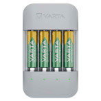 Varta Eco Charger Pro batterilader + 4x AA-batterier (2100mAh)