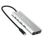 J5create JCD403 USB-C-dokkingstasjon (USB-A/USB-C/HDMI)
