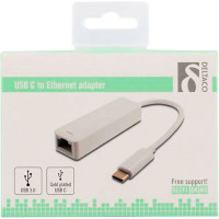USB-C nettverkskort for Mac/PC (1000 Mbit) - Hvit